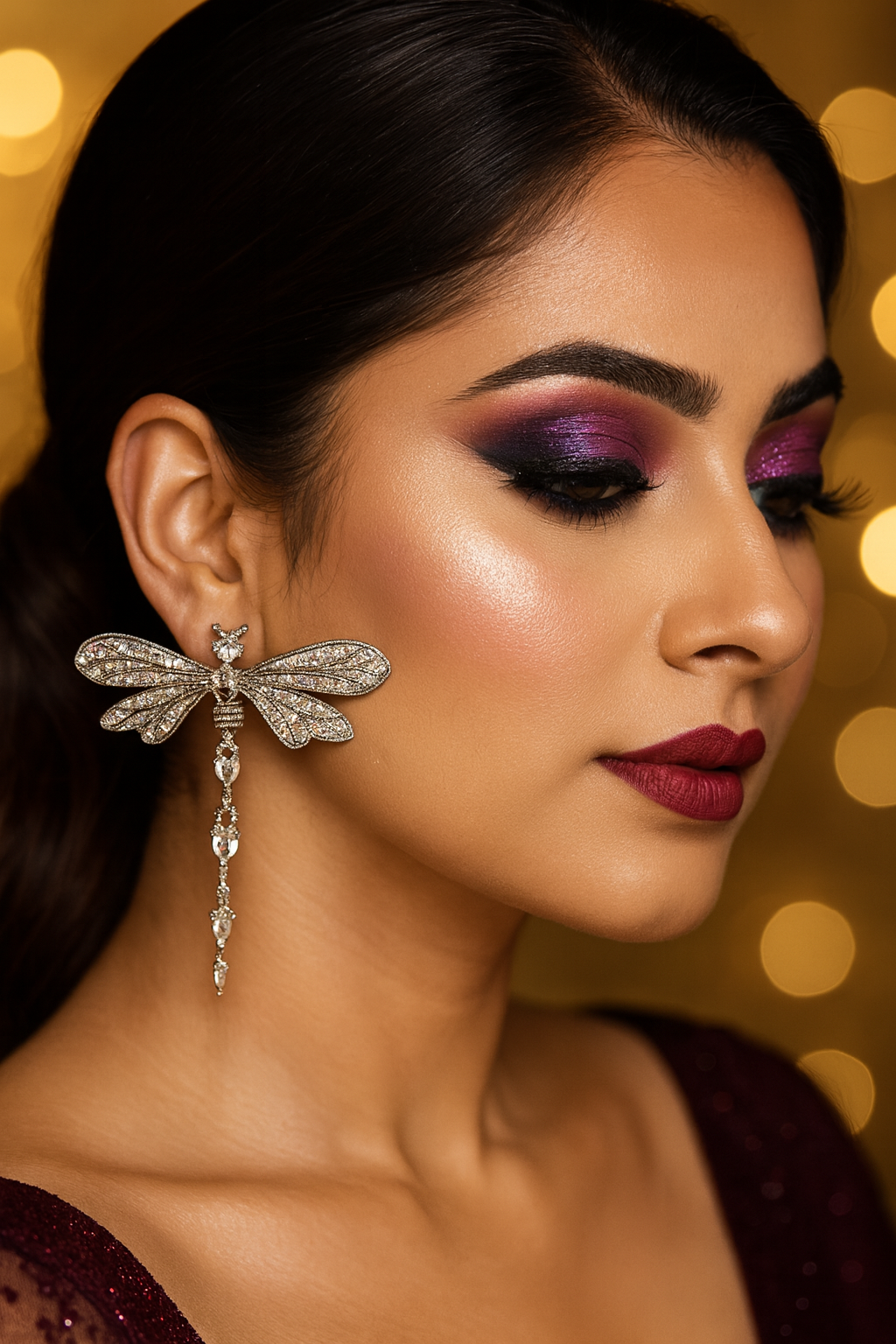 Vintage Dragonfly Stud Earrings – Antique Finish Anti-Tarnish Design