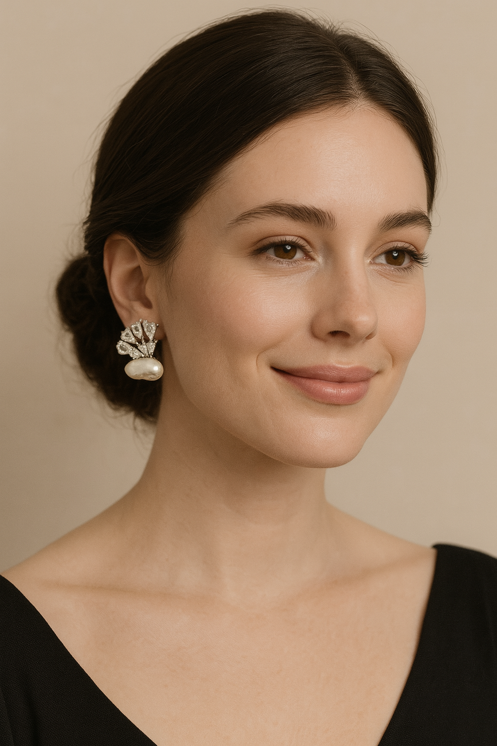 Baroque Flare Crystal Earrings