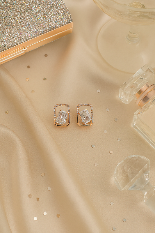 Rectangular Stud Glam