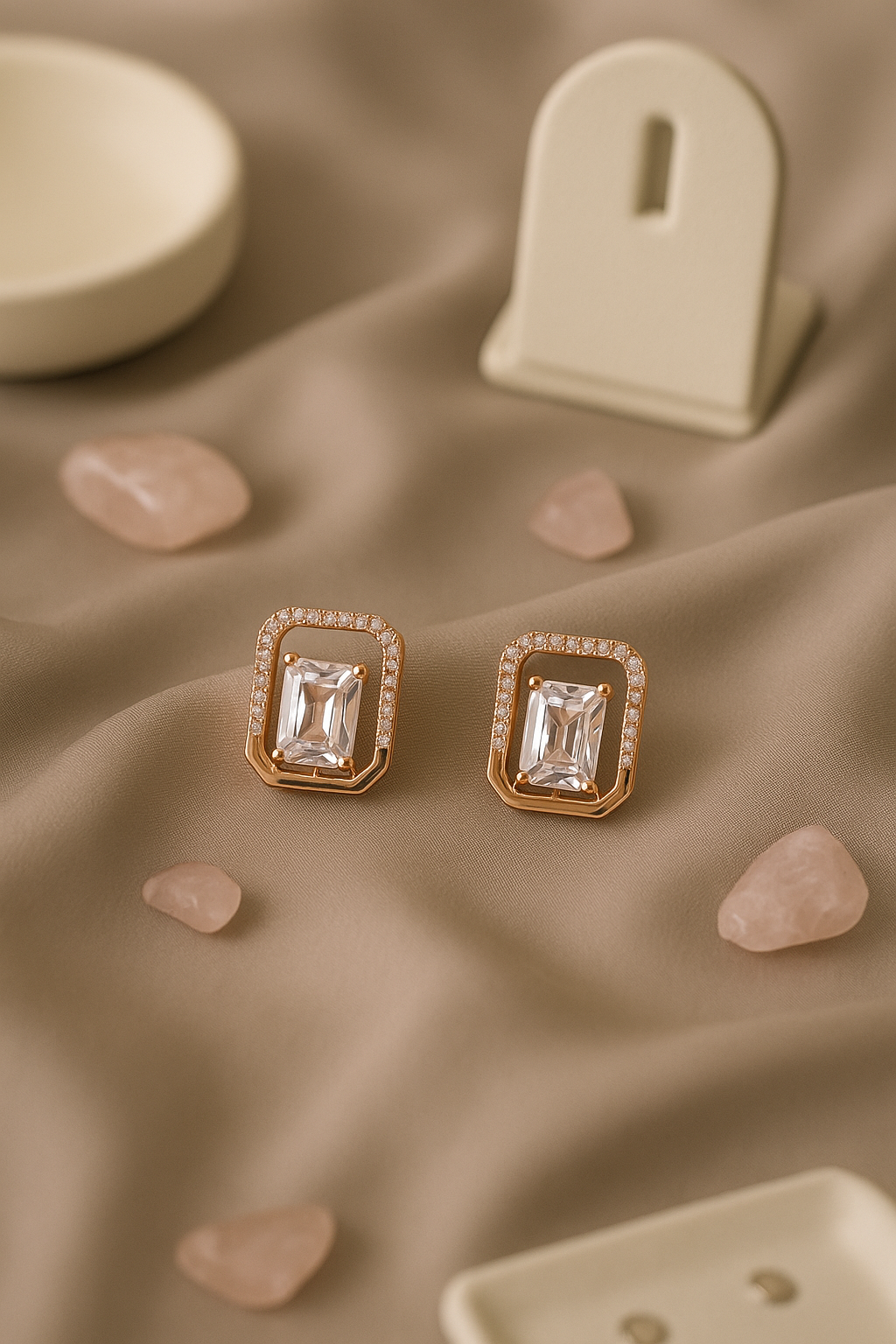 Rectangular Stud Glam