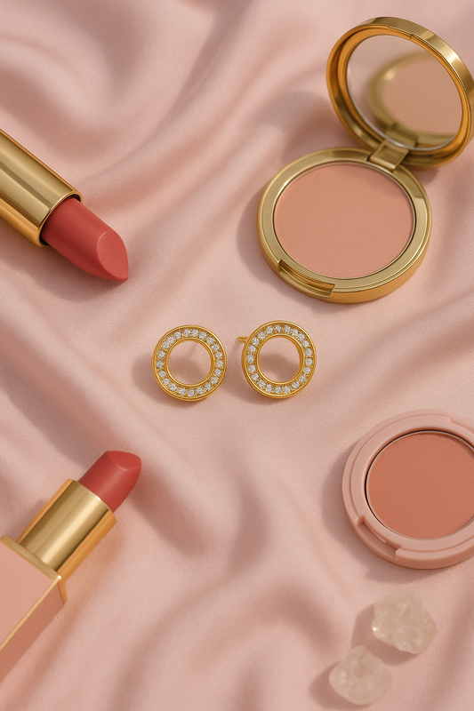 Classic Circle Crystal Studs