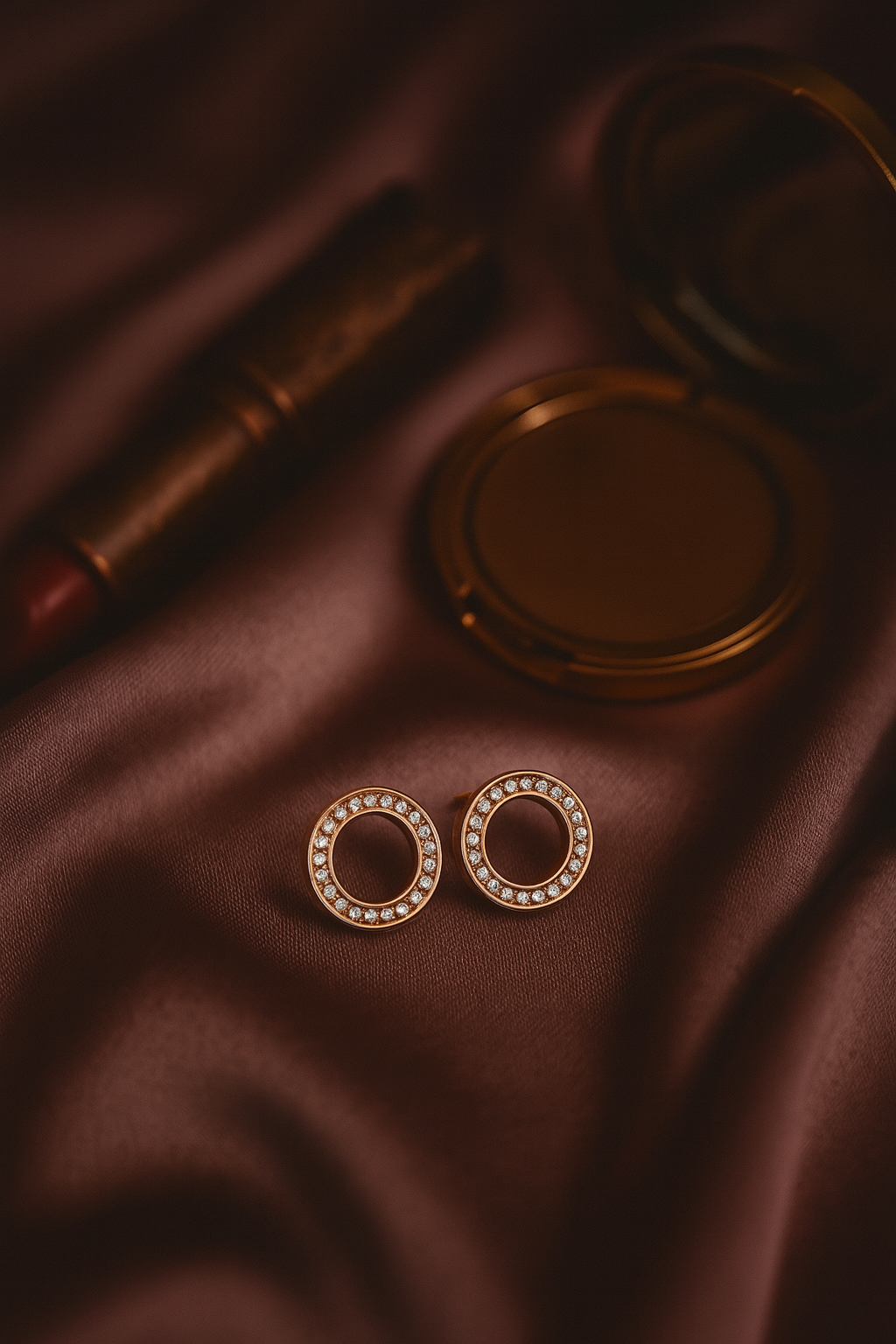 Classic Circle Crystal Studs