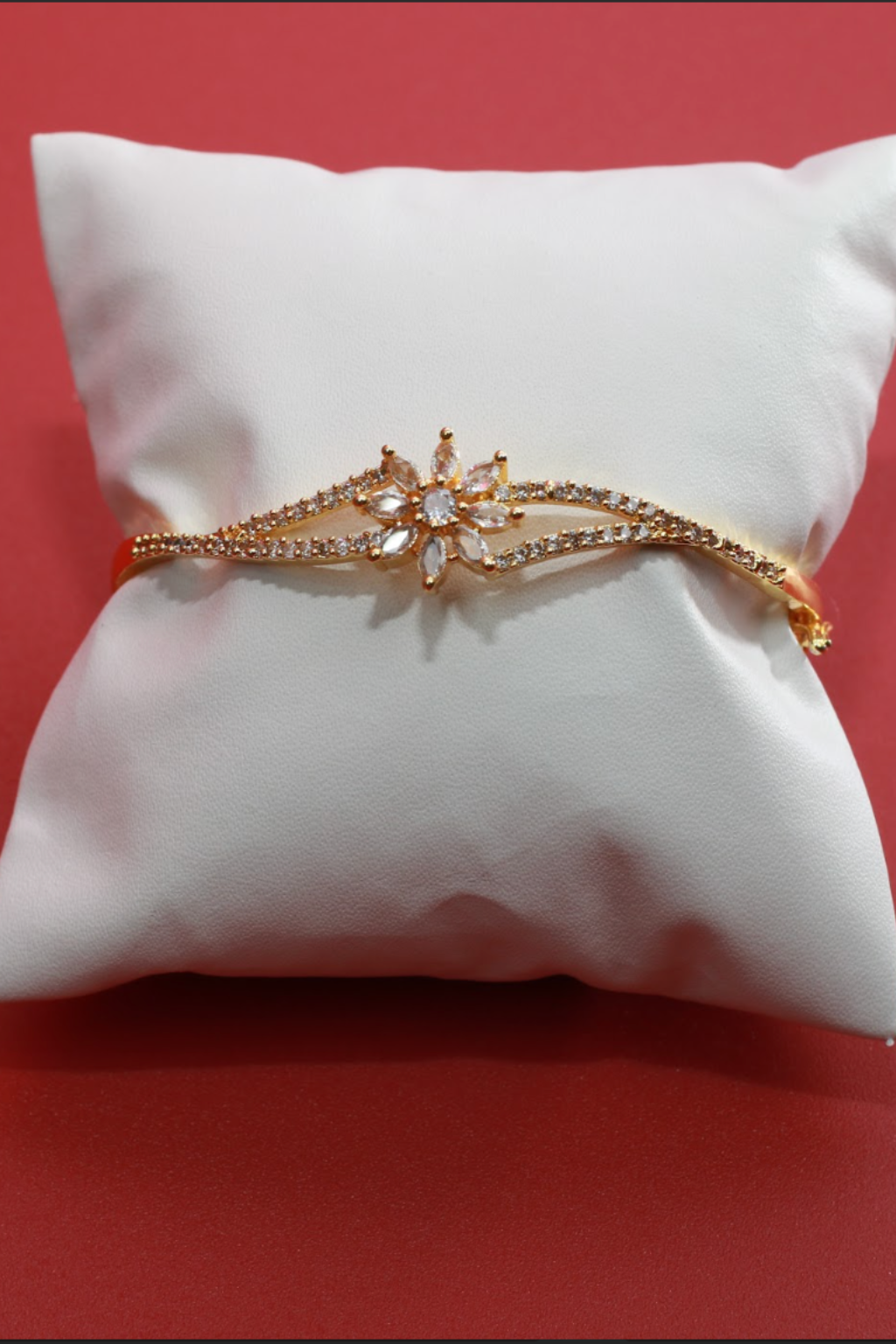 Golden Starflower Cuff Bracelet