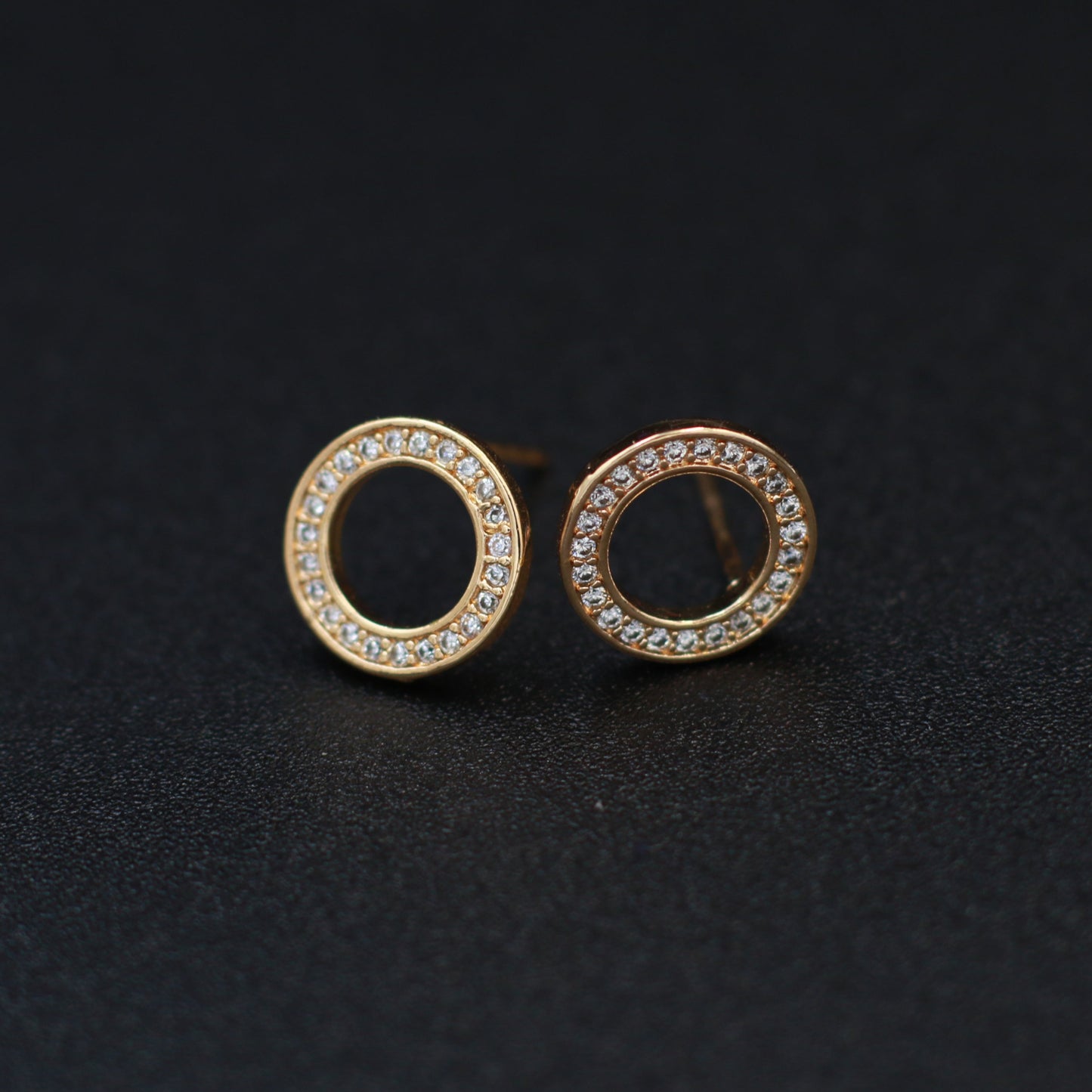 Classic Circle Crystal Studs