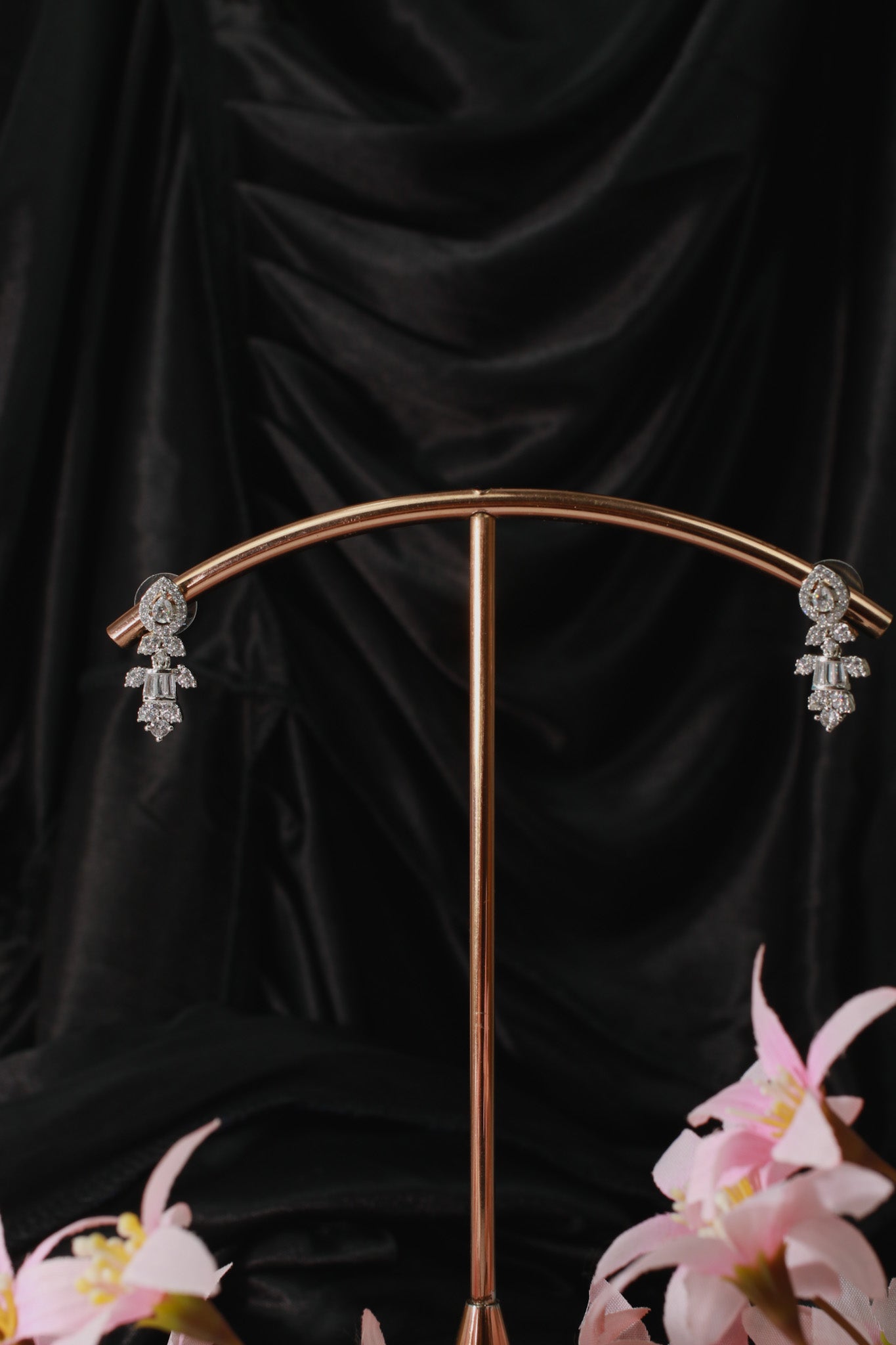 Classic Rectangle Clarity AD Necklace Set