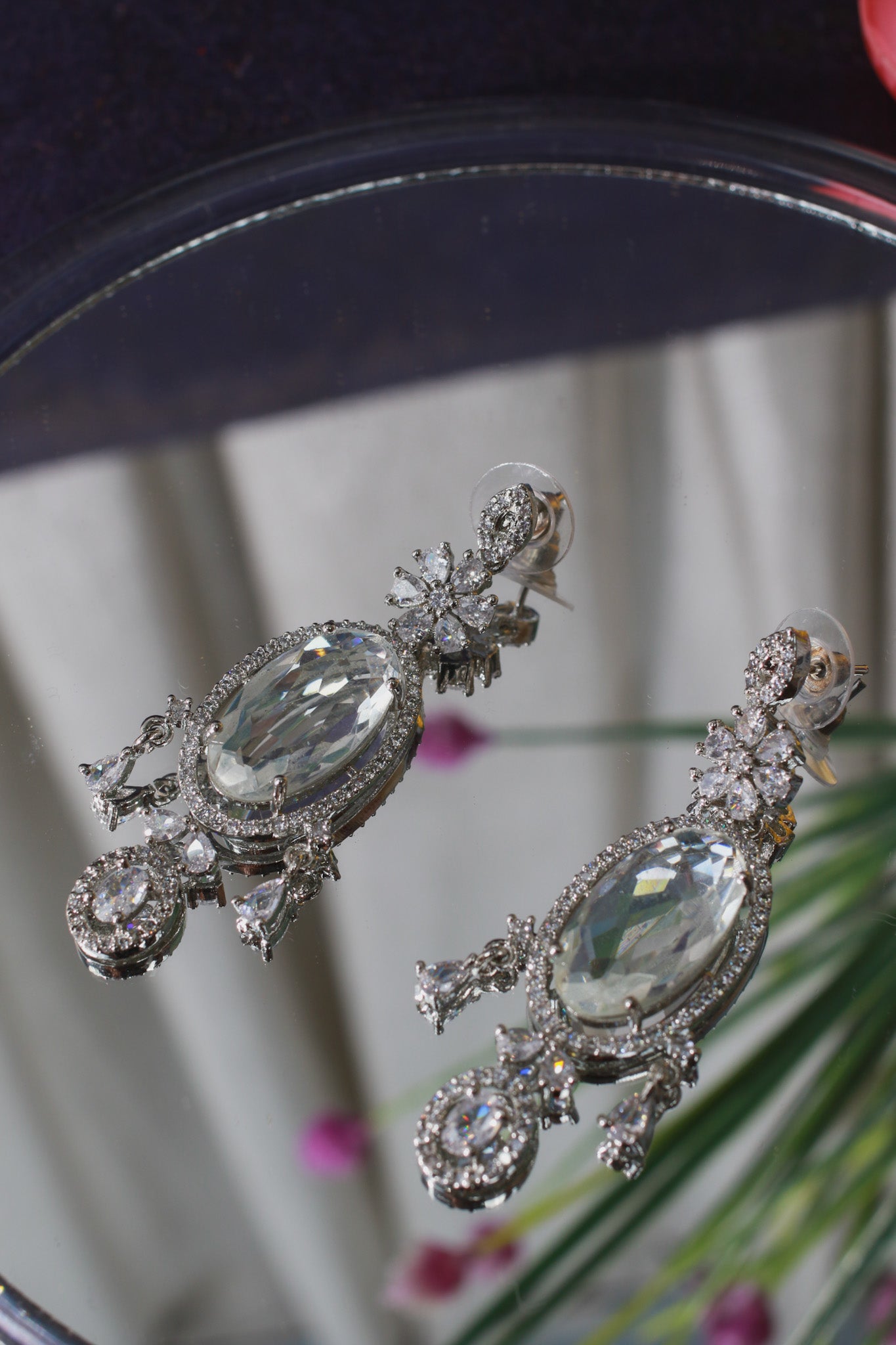 Crystal Regal Emerald-Cut Necklace Set