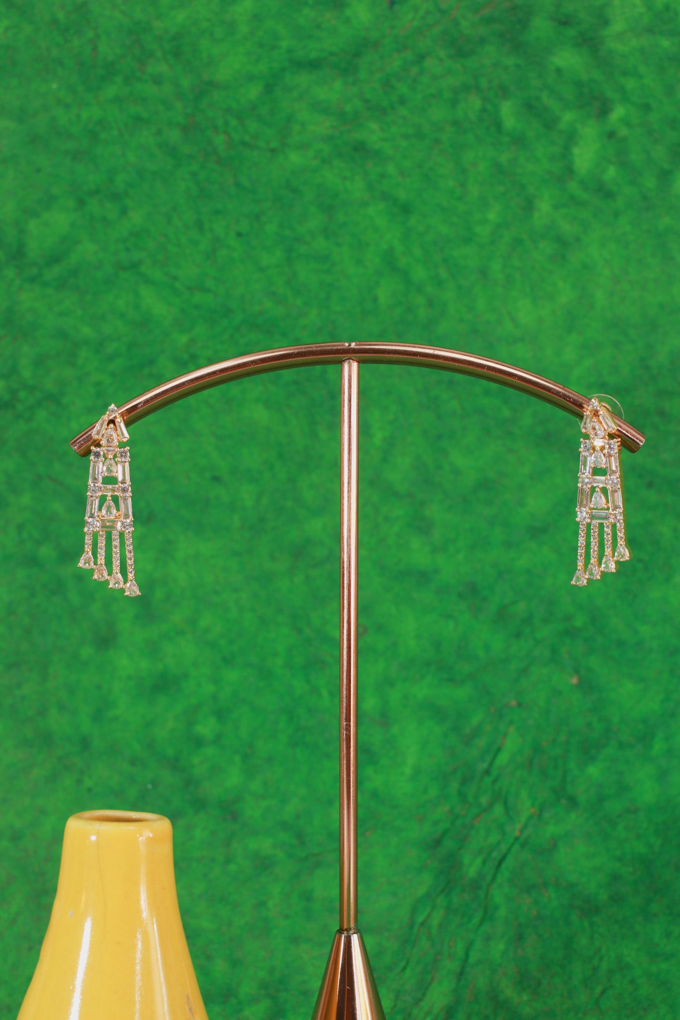 Golden Cascade Art Deco Necklace Set