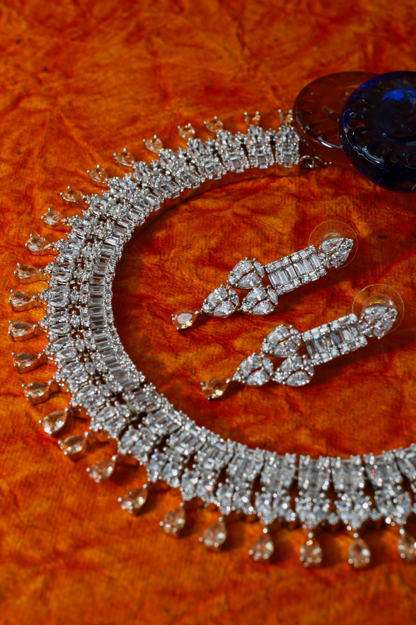 Golden Peach Empress Necklace Set