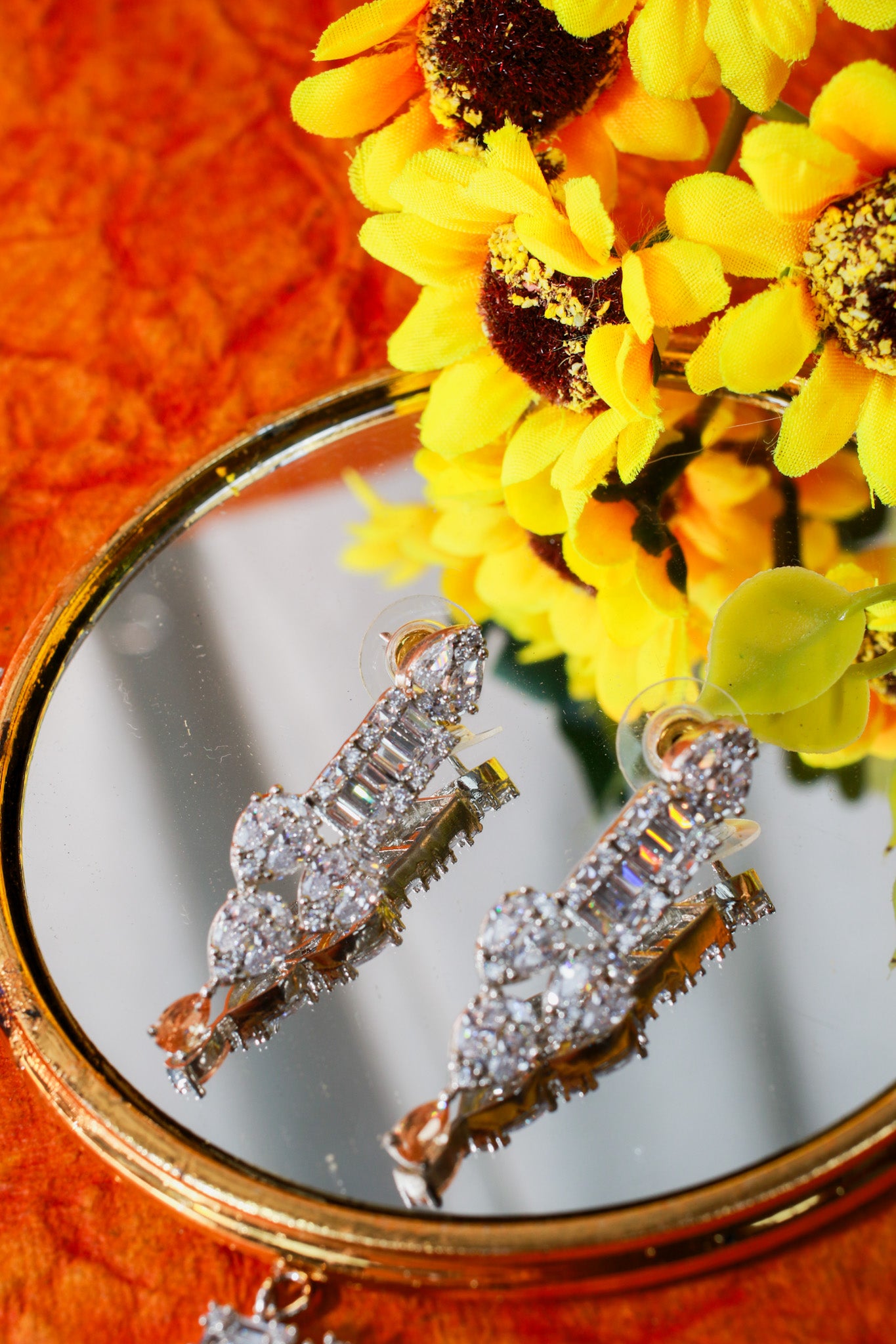 Golden Peach Empress Necklace Set