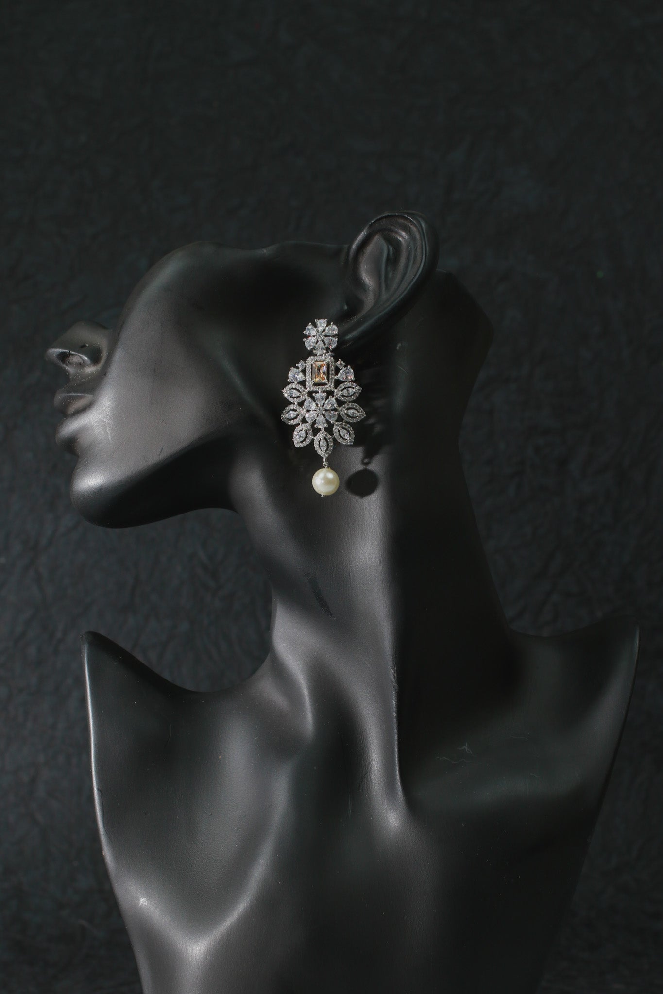 Designer Pearl and Stone Choker Set with Earrings