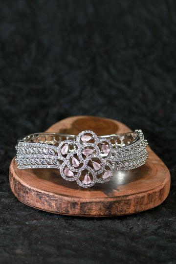 Pink Teardrop Flower Bracelet