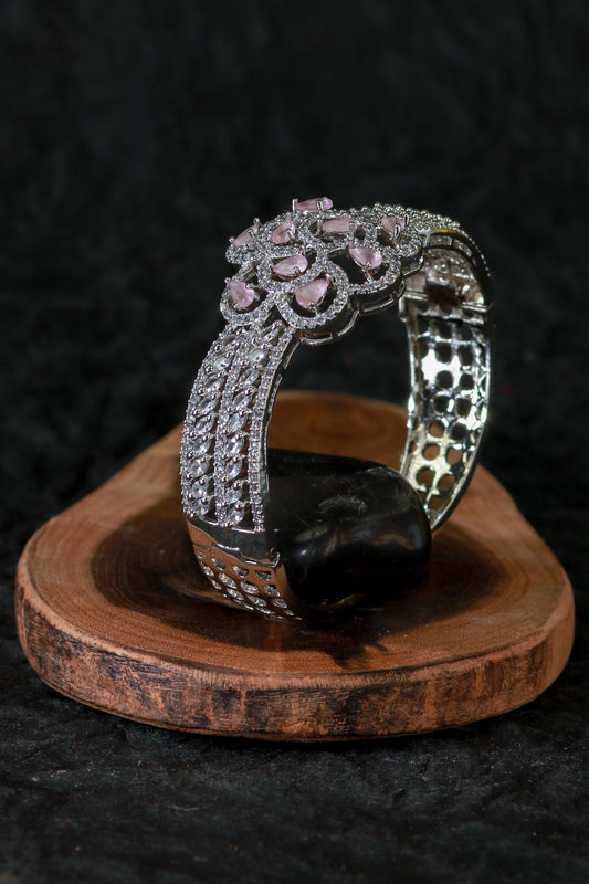 Pink Teardrop Flower Bracelet