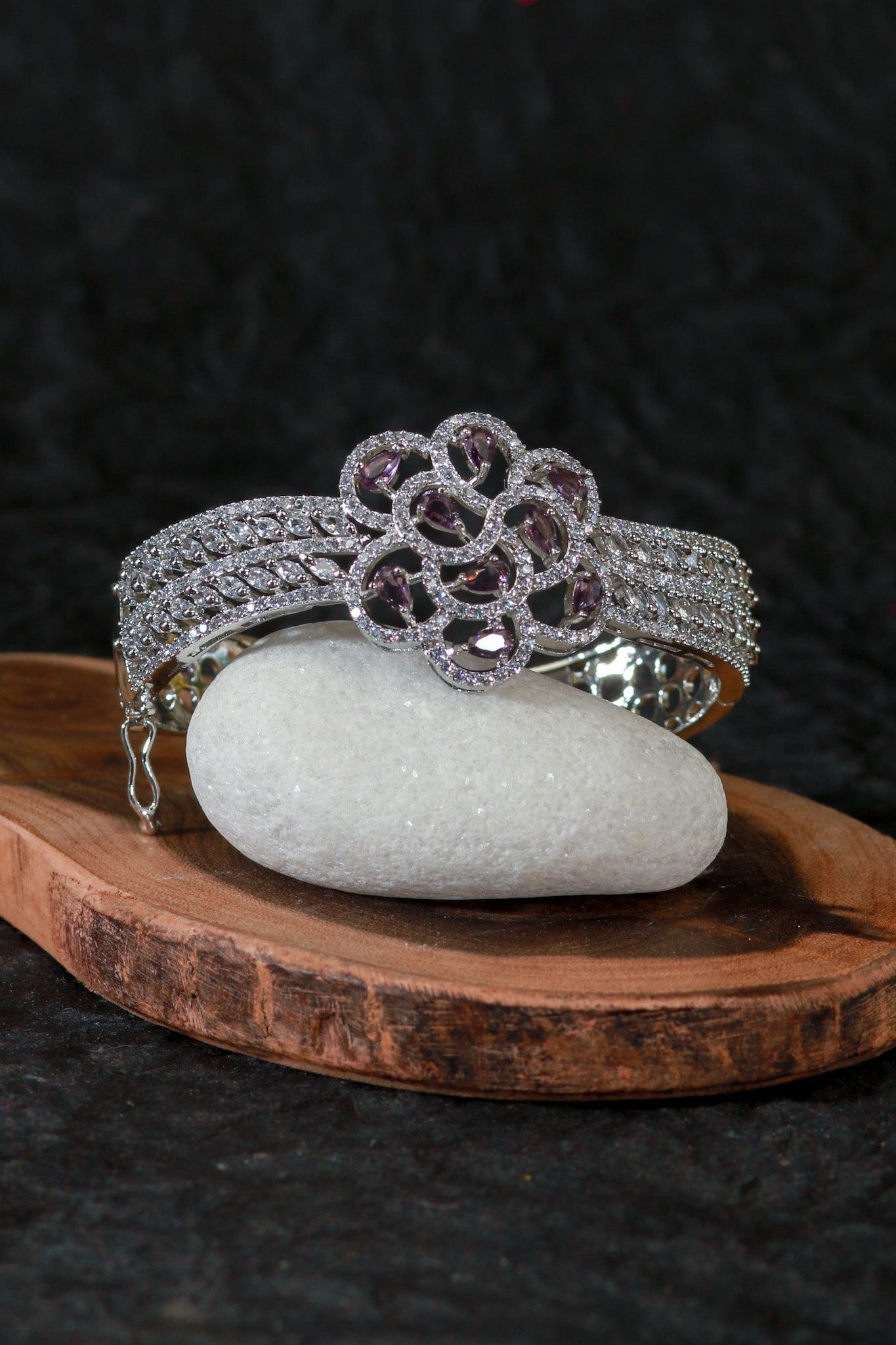 Purple Glitz Party Bracelet