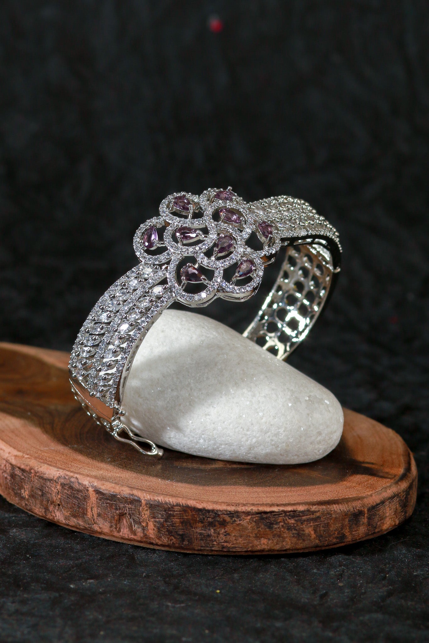 Purple Glitz Party Bracelet