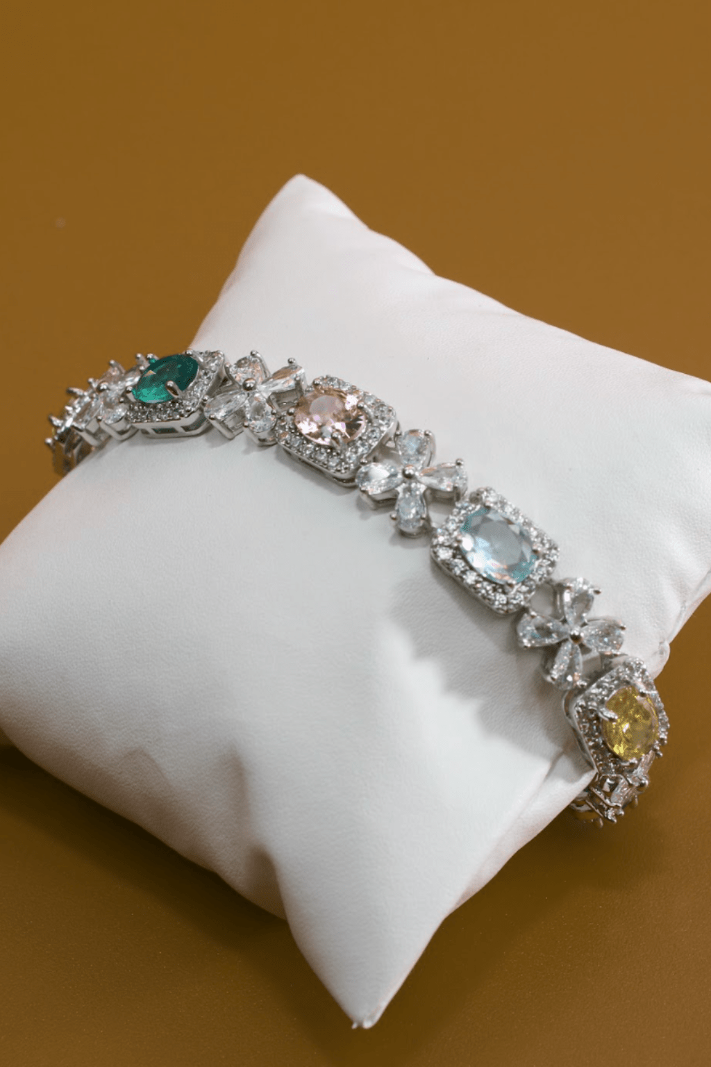 Pastel Flower - Link CZ Bracelet - Maxiblink