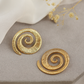Forever 21 Gold Spiral Stud Earrings – Fashionable Anti-Tarnish Statement