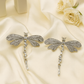 Vintage Dragonfly Stud Earrings – Antique Finish Anti-Tarnish Design