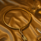 Gold Snake Design Coil Choker Necklace for Women