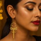 Wire Butterfly Tassel Earrings – Artistic Gold Anti-Tarnish