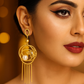 Pearl Hoop Butterfly Earrings – Statement Modern Design
