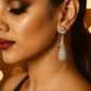 Teardrop Long Dangler Earrings