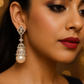 Crystal Pearl Drop Earrings
