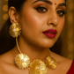 Floral Wire Pearl Embellished Open Collar Choker