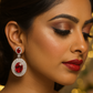 Ruby Elegance Drop Earrings