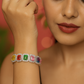 Multicolor CZ Oval Stone Bracelet