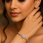 Crystal Starburst Silver Bracelet
