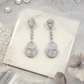 Teardrop Crystal Dangle Earrings