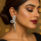 Luxury Crystal Long Curve Earrings