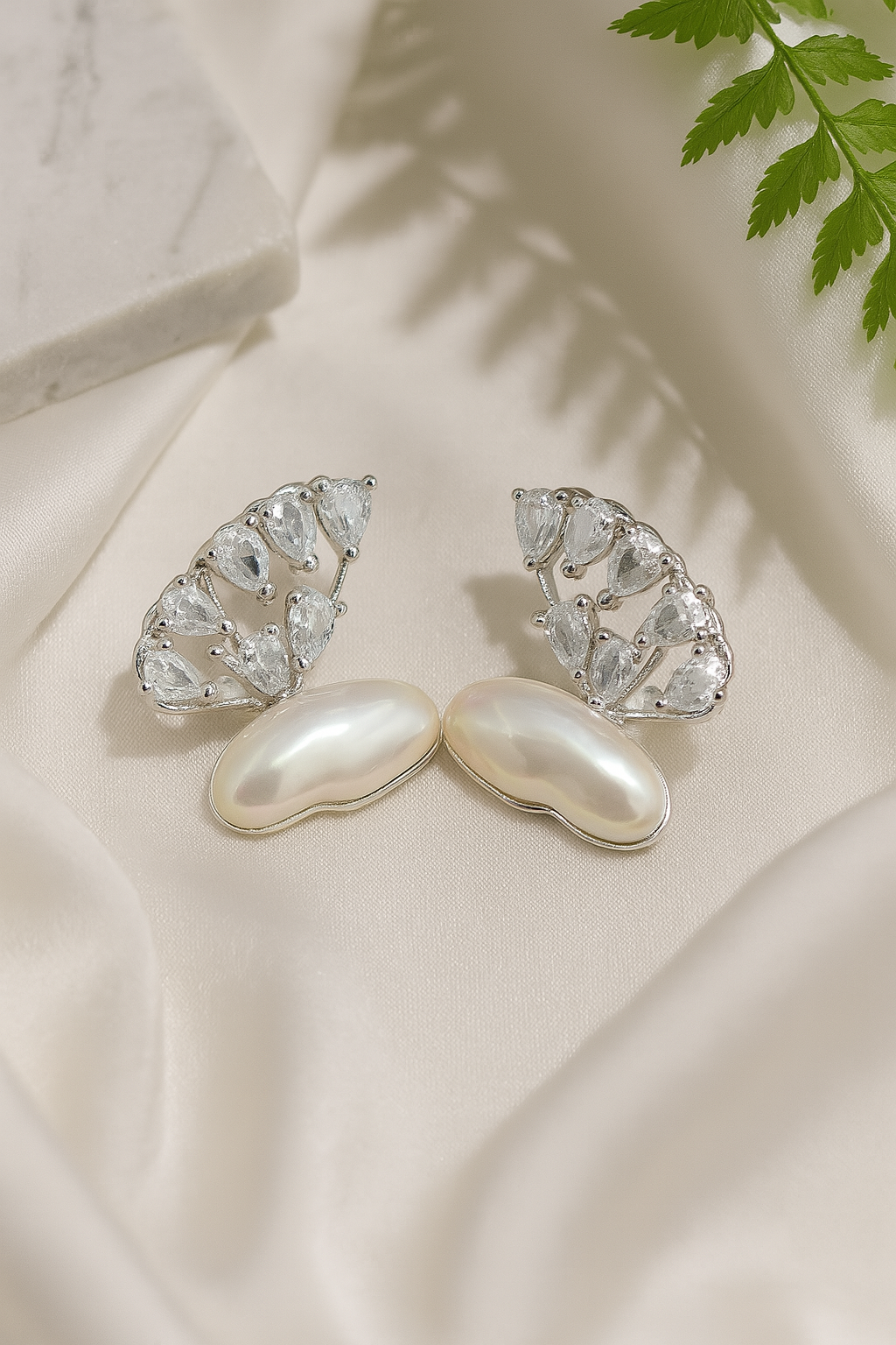 Baroque Flare Crystal Earrings
