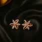 Crystal Bloom Petal Stud Earrings