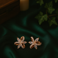 Crystal Bloom Petal Stud Earrings