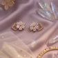 Floral Sparkle Stud Earrings