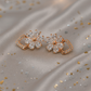 Floral Sparkle Stud Earrings