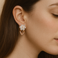 Floral Sparkle Stud Earrings