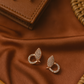 Rose Gold Teardrop Stud Earrings
