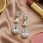 Teardrop Bridal Crystal Earrings