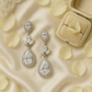 Teardrop Bridal Crystal Earrings