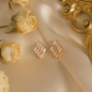 Geometric Baguette Diamond Studs