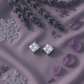 Square Clear Stud Earrings