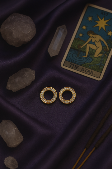 Classic Circle Crystal Studs