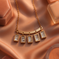 Multi-Rectangle Drop Pendant in Gold Finish