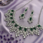 Majestic Green Bridal Choker Necklace Set