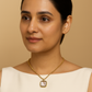 Classic Gold-Plated Pendant with Square Mother of Pearl