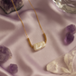 Modern Baroque Pearl Pendant with Box Bead Chain
