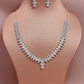 Classic Rectangle Clarity AD Necklace Set