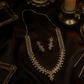 Classic Rectangle Clarity AD Necklace Set